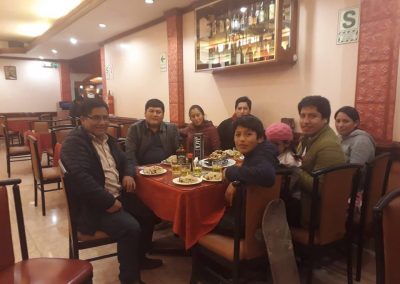 Percy celebrando su cumpleaños